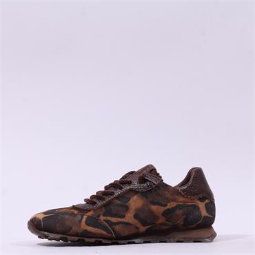 Hispanitas Zinnia Low Profile Trainer - Mocha Leopard